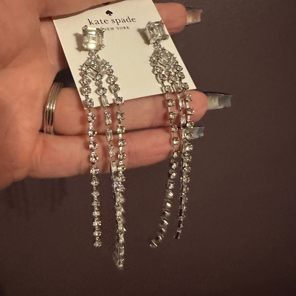 Kate Spade Shimmy Fringe Earrings - Picture 2 of 3